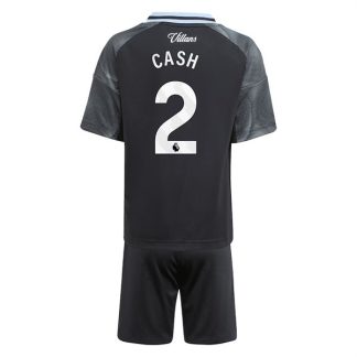 Aston Villa Barn Bortatröja 2025/26 Matty Cash #2 Fotbollsställ med Shorts