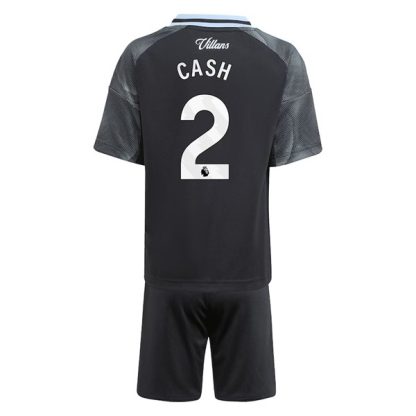 Aston Villa Barn Bortatröja 2025/26 Matty Cash #2 Fotbollsställ med Shorts