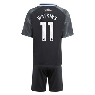Aston Villa Barn Bortatröja 2025/26 Ollie Watkins #11 Fotbollsställ med Shorts