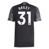 Aston Villa Herr Bortatröja 2025/26 Leon Bailey #31 Kortärmad Billig Fotbollströja