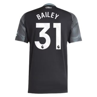 Aston Villa Herr Bortatröja 2025/26 Leon Bailey #31 Kortärmad Billig Fotbollströja