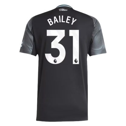 Aston Villa Herr Bortatröja 2025/26 Leon Bailey #31 Kortärmad Billig Fotbollströja