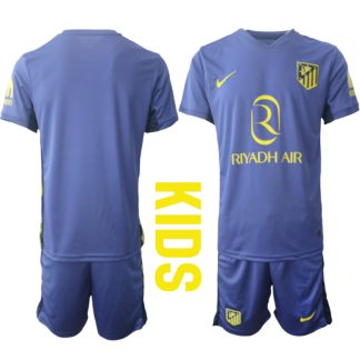 Atlético Madrid Bortaställ Barn 2025/26 – Kortärmad Fotbollströja + Shorts