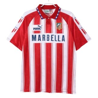 Atlético Madrid Herr Hemmatröja Retro 1994-1995 Kortärmad Billig Fotbollströja