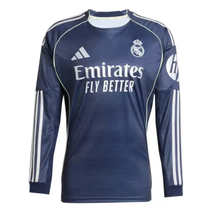 Billig Real Madrid Herr Bortatröja 2025/26 – Långärmad Fotbollströja