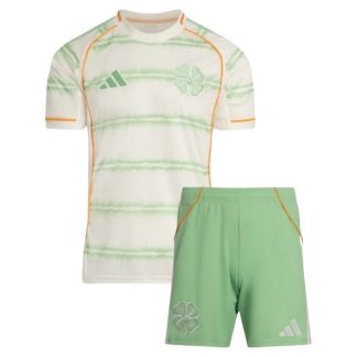 Celtic FC 2025/26 Tredjeställ Barn – Kortärmad Fotbollströja med Shorts