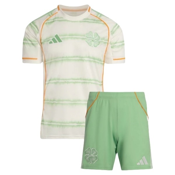 Celtic FC 2025/26 Tredjeställ Barn – Kortärmad Fotbollströja med Shorts