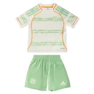 Celtic FC Barn Tredjetröja 2025/26 Kortärmad Fotbollsställ med Shorts