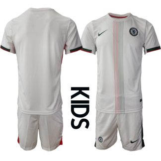 Chelsea FC Bortaställ Barn 2025/26 – Kortärmad Fotbollströja + Shorts