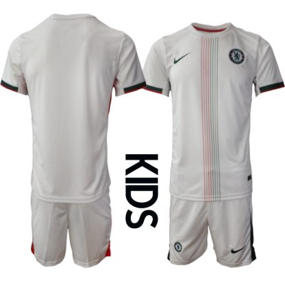 Chelsea FC Bortaställ Barn 2025/26 – Kortärmad Fotbollströja + Shorts