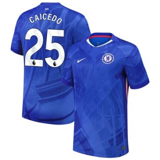 Chelsea Herr Hemmatröja 2025/26 Moisés Caicedo #25 Kortärmad Billig Fotbollströja