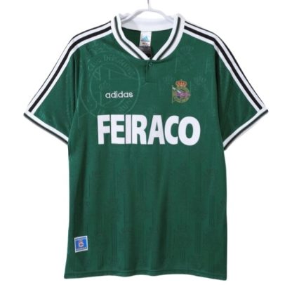 Deportivo de La Coruña Bortatröja Retro 1999-2000 Kortärmad Billig Fotbollströja