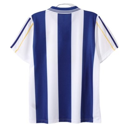 Deportivo de La Coruña Hemmatröja Retro 1999-2000 Kortärmad Billig Fotbollströja-1