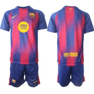 FC Barcelona Herr Hemmatröja 2025/26 Fotbollsställ med Shorts