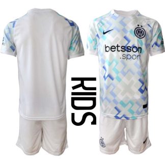 Inter Milan Barn Bortaställ 2025/26 Kortärmad Tröja + Shorts