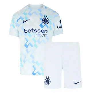 Inter Milan Barn Bortatröja 2025/26 Kortärmad Fotbollsställ med Shorts