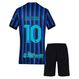 Inter Milan Barn Hemmatröja 2025/26 Lautaro Martinez #10 Fotbollsställ med Shorts