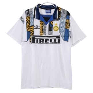 Inter Milan Bortatröja Retro 1995-1996 Kortärmad Billig Fotbollströja