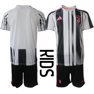 Juventus Barn Hemmatröja 2025/26 Kortärmad Fotbollsställ med Shorts