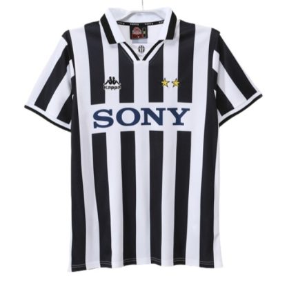 Juventus Hemmatröja Retro 1995-1997 Kortärmad Billig Fotbollströja