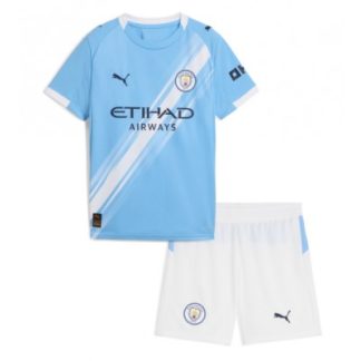 Manchester City Hemmaställ 2025/26 Barn Kortärmad Fotbollströja + Shorts