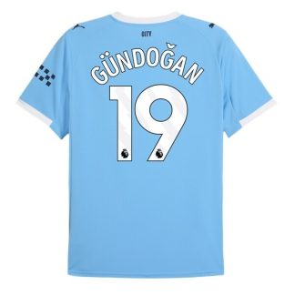Manchester City Herr Hemmatröja 2025/26 Ilkay Gündoğan #19 Kortärmad Billig Fotbollströja
