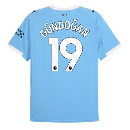 Manchester City Herr Hemmatröja 2025/26 Ilkay Gündoğan #19 Kortärmad Billig Fotbollströja