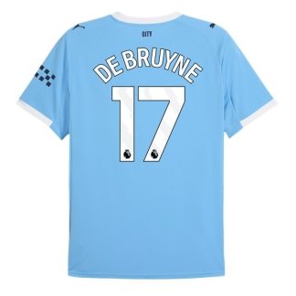 Manchester City Herr Hemmatröja 2025/26 Kevin de Bruyne #17 Kortärmad Billig Fotbollströja