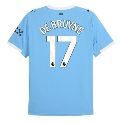 Manchester City Herr Hemmatröja 2025/26 Kevin de Bruyne #17 Kortärmad Billig Fotbollströja
