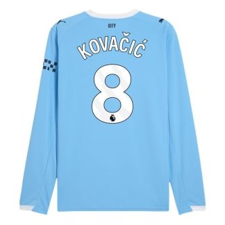 Manchester City Herr Hemmatröja 2025/26 Mateo Kovačić #8 Långärmad Billig Fotbollströja