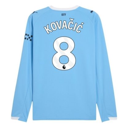 Manchester City Herr Hemmatröja 2025/26 Mateo Kovačić #8 Långärmad Billig Fotbollströja