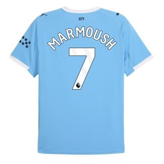 Manchester City Herr Hemmatröja 2025/26 Omar Marmoush #7 Kortärmad Billig Fotbollströja