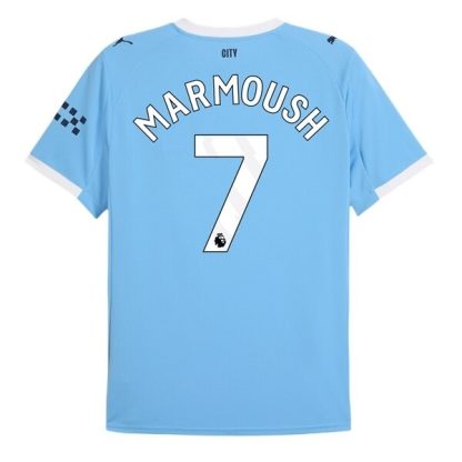 Manchester City Herr Hemmatröja 2025/26 Omar Marmoush #7 Kortärmad Billig Fotbollströja
