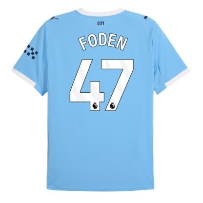 Manchester City Herr Hemmatröja 2025/26 Phil Foden #47 Kortärmad Billig Fotbollströja