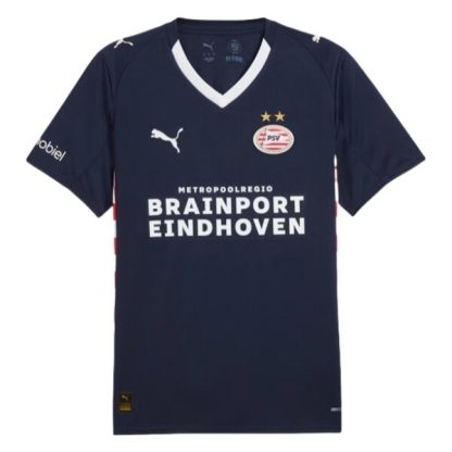 PSV Eindhoven Bortatröja 2025/26 Kortärmad Billig Fotbollströja