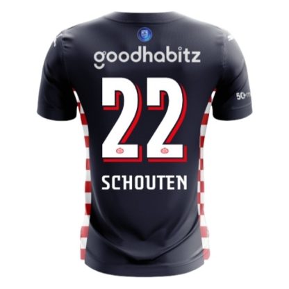 PSV Eindhoven Herr Bortatröja 2025/26 Jerdy Schouten #22 Kortärmad Billig Fotbollströja