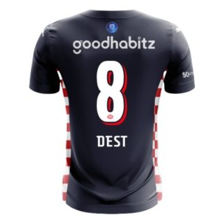 PSV Eindhoven Herr Bortatröja 2025/26 Sergiño Dest #8 Kortärmad Billig Fotbollströja