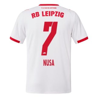 RB Leipzig Herr Hemmatröja 2025/26 Antonio Nusa #7 Kortärmad Billig Fotbollströja