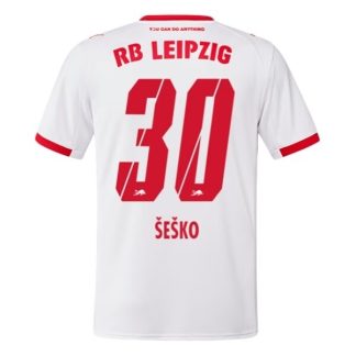 RB Leipzig Herr Hemmatröja 2025/26 Benjamin Šeško #30 Kortärmad Billig Fotbollströja