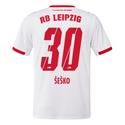 RB Leipzig Herr Hemmatröja 2025/26 Benjamin Šeško #30 Kortärmad Billig Fotbollströja
