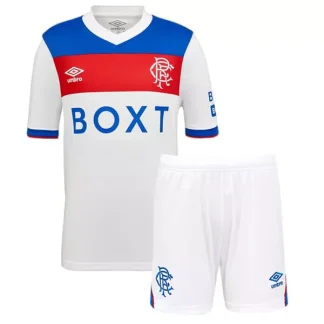Rangers FC Barn Bortatröja 2025/26 Kortärmad Fotbollsställ med Shorts