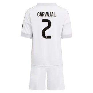 Real Madrid Barn Hemmatröja 2025/26 Daniel Carvajal #2 Fotbollsställ med Shorts