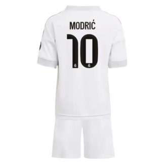 Real Madrid Barn Hemmatröja 2025/26 Luka Modrić #10 Fotbollsställ med Shorts