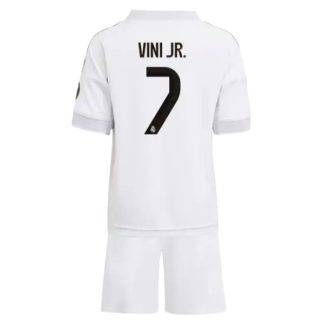 Real Madrid Barn Hemmatröja 2025/26 Vinicius Junior #7 Fotbollsställ med Shorts