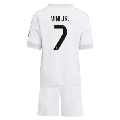 Real Madrid Barn Hemmatröja 2025/26 Vinicius Junior #7 Fotbollsställ med Shorts