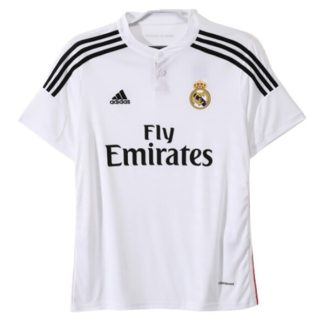 Real Madrid Hemmatröja Retro 2014-2015 Kortärmad Billig Fotbollströja