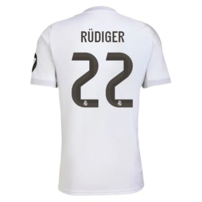 Real Madrid Herr Hemmatröja 2025/26 Antonio Rüdiger #22 Kortärmad Billig Fotbollströja