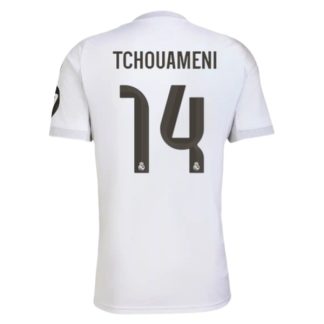 Real Madrid Herr Hemmatröja 2025/26 Aurélien Tchouaméni #14 Kortärmad Billig Fotbollströja