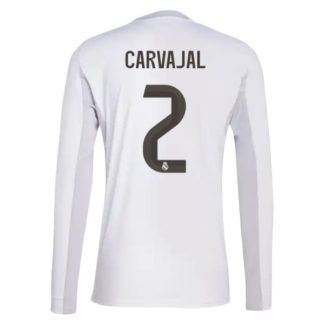 Real Madrid Herr Hemmatröja 2025/26 Daniel Carvajal #2 Långärmad Billig Fotbollströja