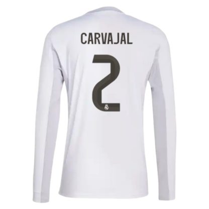 Real Madrid Herr Hemmatröja 2025/26 Daniel Carvajal #2 Långärmad Billig Fotbollströja